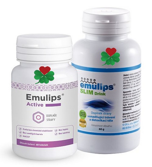 OKG Emulips Active + Drink (60 tbl.+ 60 g směsi) | Pro snížení obsahu podkožního tuku